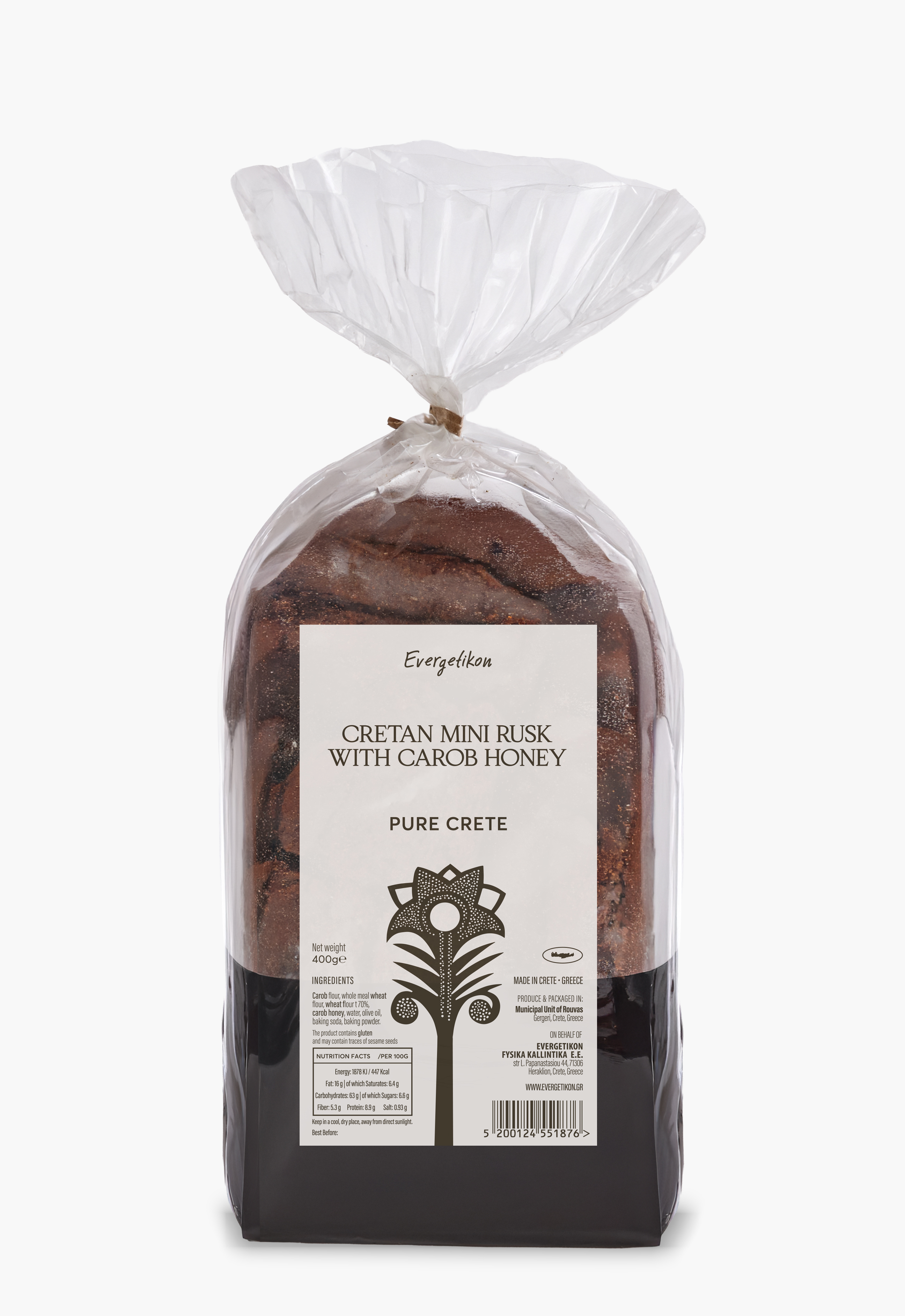 Duoniukai su saldžiavaisio pupmedžio medumi 400g