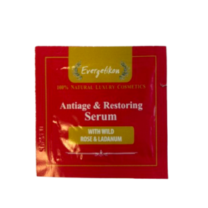 Serumas brandžiai odai su rože, mėginukas 2ml